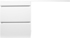 Style Line Тумба для умывальника подвесная Даллас 110 Люкс, белая PLUS эмаль – фотография-1